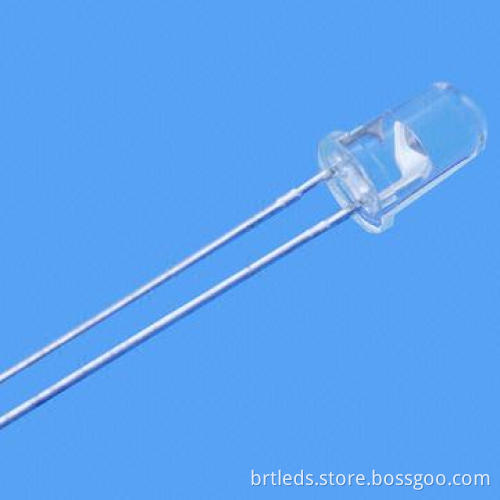 5mm Round LED Lamp, Blue Emitted Color with Water Clear Lens, 5,000mcd, 30° Viewing Angle